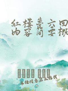 红楼梦六回主要内容简要概括