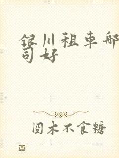 银川租车哪家公司好