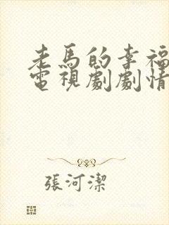 老马的幸福往事电视剧剧情