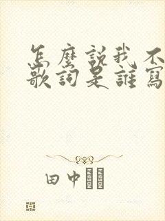 怎么说我不爱你歌词是谁写的 怎么说我不爱你歌词是谁写的