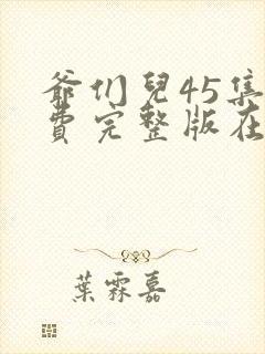 爷们儿45集免费完整版在线