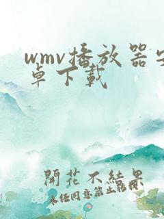 wmv播放器安卓下载