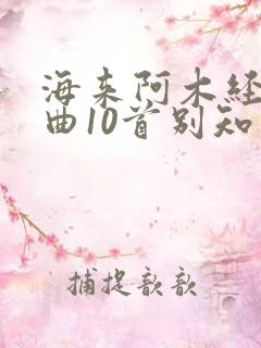 海来阿木经典歌曲10首别知己