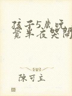 孩子5岁晚上睡觉半夜哭闹