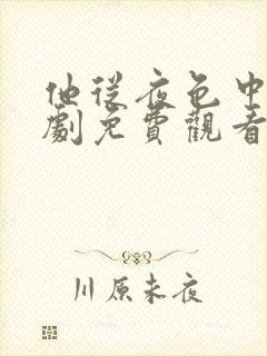 他从夜色中来短剧免费观看全集 他从夜色中来短剧免费观看全集
