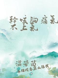 干咳胸痛气短喘不上气