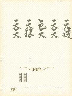 天天色天天操天天狠天天透