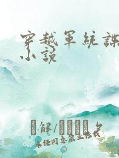 穿越军统谍战类小说