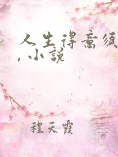 人生得意须尽欢, 小说