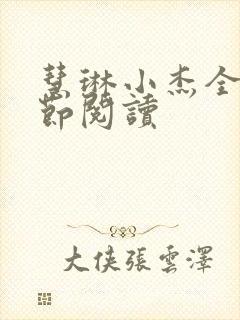 慧琳小杰全部章节阅读
