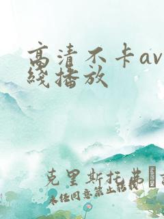 高清不卡av在线播放