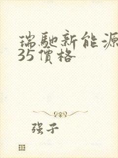 瑞驰新能源ec35价格