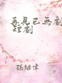 再见已无剧中人 短剧