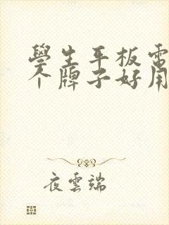 学生平板电脑哪个牌子好用又实惠适合学习