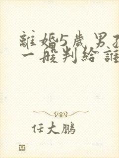 离婚5岁男孩子一般判给谁
