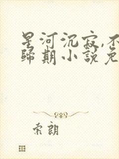 星河沉寂,不问归期小说免费阅读