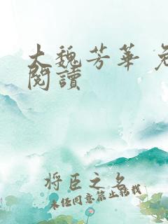 大魏芳华 免费阅读