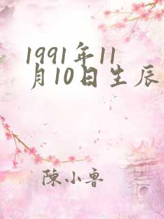 1991年11月10日生辰八字