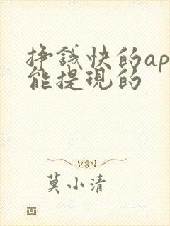 挣钱快的app能提现的