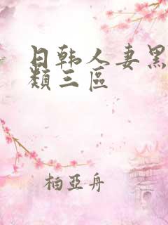 日韩人妻黑人另类三区