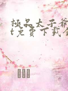 极品太子爷txt免费下载全集