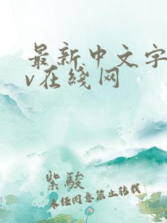 最新中文字幕av在线网