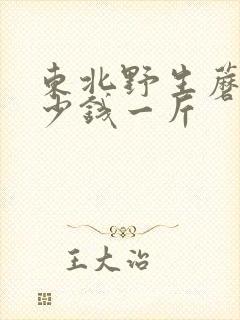 东北野生蘑菇多少钱一斤