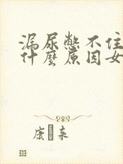 漏尿憋不住尿是什么原因女