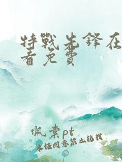 特战先锋在线观看免费 特战先锋在线观看免费