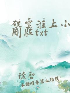 破云淮上小说未删版txt 破云淮上小说未删版txt