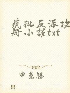 疯批反派攻略手册小说txt 疯批反派攻略手册小说txt