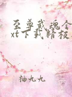 至尊武魂全本txt下载精校版