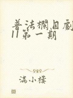 普法栏目剧2011第一期