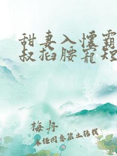 甜妻入怀霸总大叔掐腰宠短剧