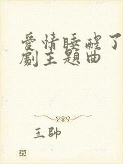 爱情睡醒了电视剧主题曲