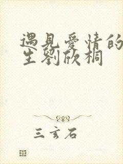 遇见爱情的利先生刘欣桐