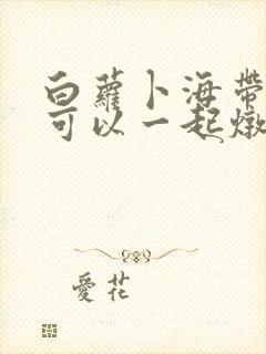 白萝卜海带排骨可以一起炖吗