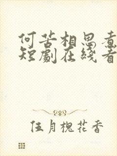 何苦相思煮余年短剧在线看