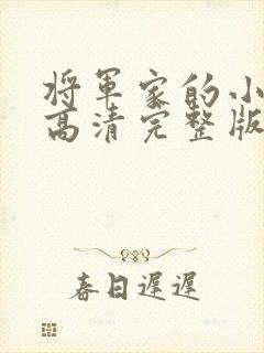 将军家的小娘子高清完整版