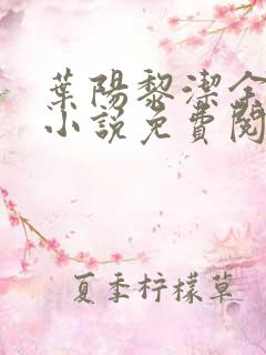 叶阳黎洁余秋水小说免费阅读官路青云天骄