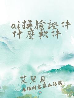ai换脸证件照什么软件