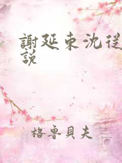 谢延东沈从妩小说
