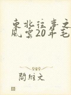 东北往事之黑道风云20年毛琴片段