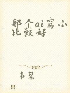 那个ai写小说比较好