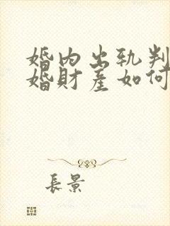 婚内出轨判决离婚财产如何分配