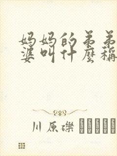 妈妈的弟弟的老婆叫什么称呼
