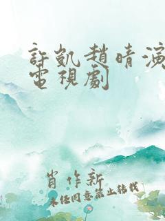 许凯赵晴演过的电视剧