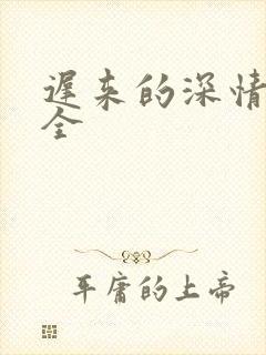 迟来的深情结局全