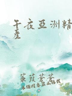 午夜亚洲精品国产