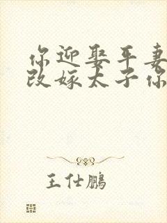 你迎娶平妻,我改嫁太子你哭什么顾泱